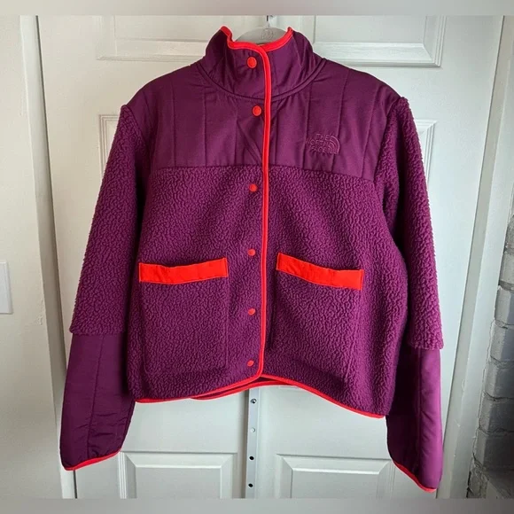 NWT The North Face Cragmont Purple Fleece Jacket size medium winter coat - Picture 5 of 16